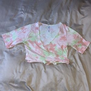 Fabletics Laila Wrap Top Pixie Ethereal